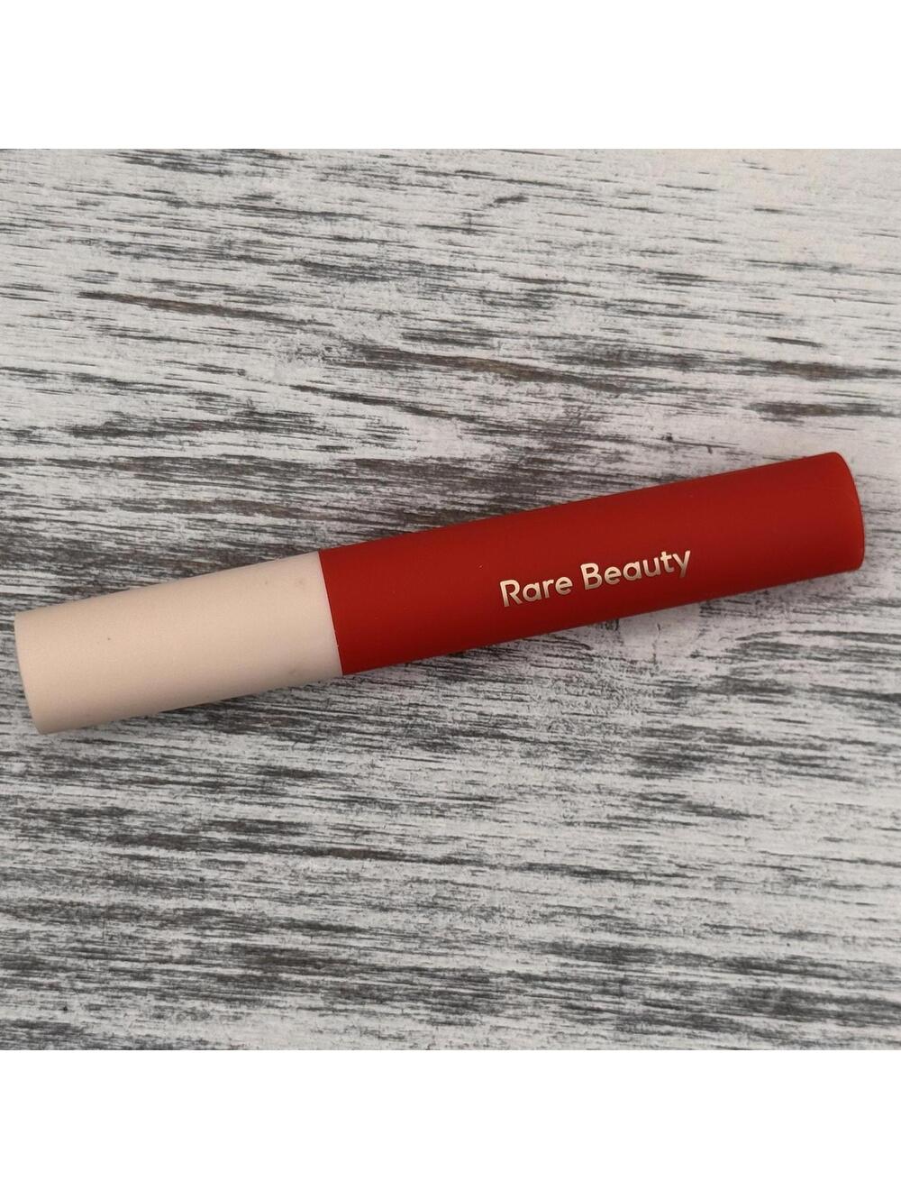 Rare Beauty Matte Lip Cream INSPIRE Red Stain Full Size .13 fl oz/3.9 ml BNWOB